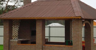 Беседка из кирпича под ключ в Евпатории цена от 3238 рублей - Строй-Евп