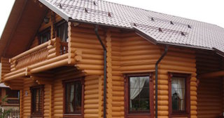 Строительство дома из оцилиндрованного бревна в Евпатории - от 135759 рублей